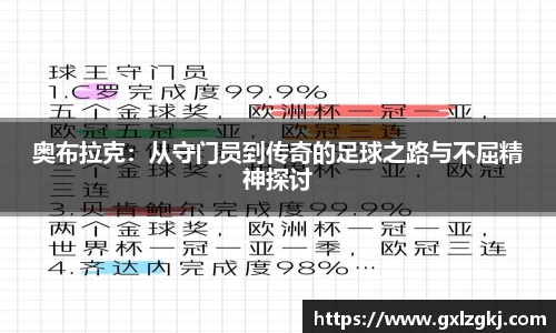 奥布拉克：从守门员到传奇的足球之路与不屈精神探讨